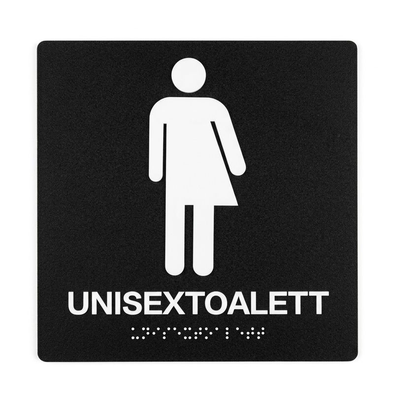 Taktile skilt - Unisextoalett