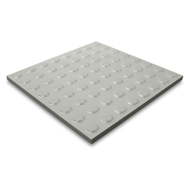 Hovedbilde Taktile keramiske fliser med knotter – Lysegrå 40*40 cm
