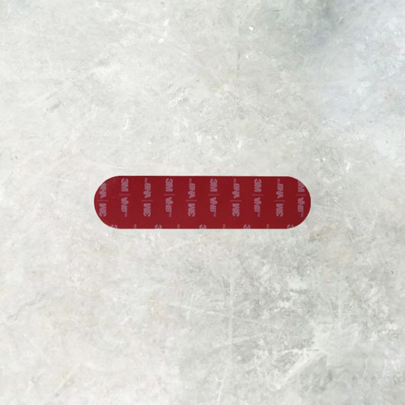 Taktile ribber i messing  - 13 cm med lim. Velg variant.