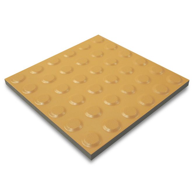 Hovedbilde Taktile keramiske fliser med knotter - Oransje/lysebrun 30*30 cm